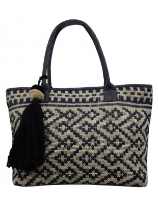 Jute jacquard bag